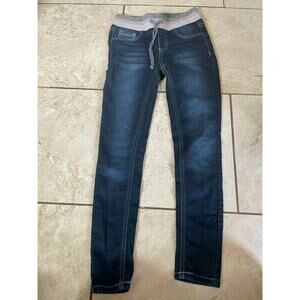 Vanilla Star Girls Dark Blue Straight Fit Denim Jeans Size 7